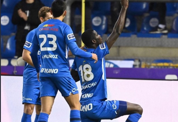 Paul Onuachu hits goal no 23 in Genk's 3-1 loss to Oostende