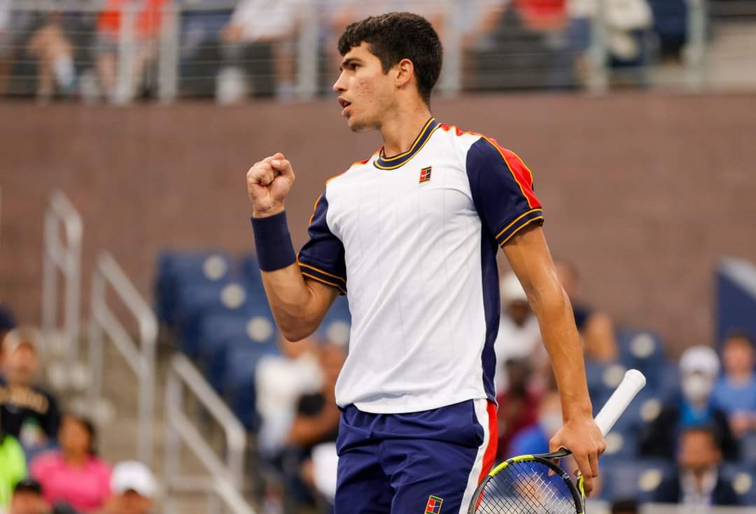 Carlos Alcaraz after his US Open win