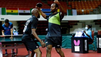 Team Nigeria after their ITTF win