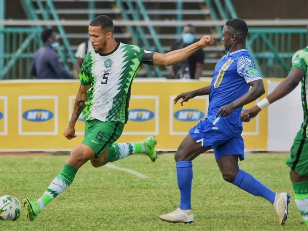 Captain Ekong takes a kick as CAR stun Nigeria