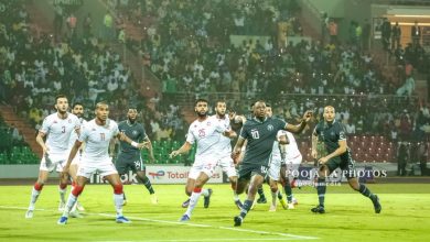 Action from Super Eagles clash against Tunisia