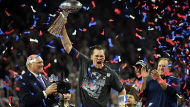 Tom Brady during one of his Super Bowl triumphs