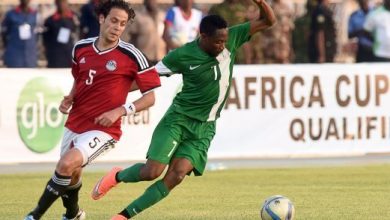 Musa against Egypt during AFCON qualifiers in 2016