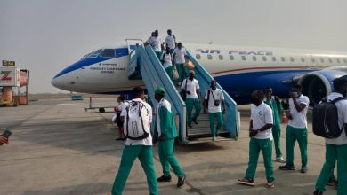 Nigeria Hockey team arriving