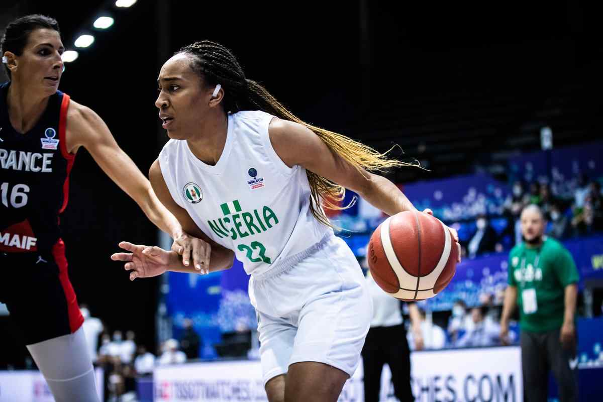 D'Tigress in action against France at the FIBA Women's World Cup Qualifying Tournament