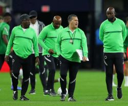 Super Eagles of Nigeria  Head Coach Jose Peseiro and his crew