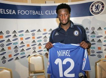 John Obi Mikel unveiled by Chelsea after his move in 2006