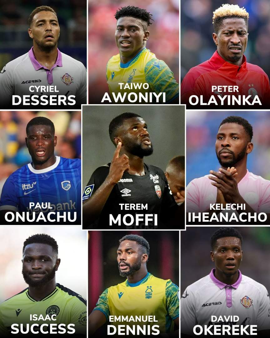 Terem Moffi and other Super Eagles strikers - SportsRation