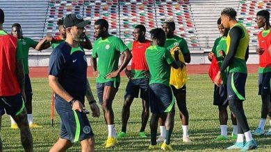 Super Eagles in training in Algeria