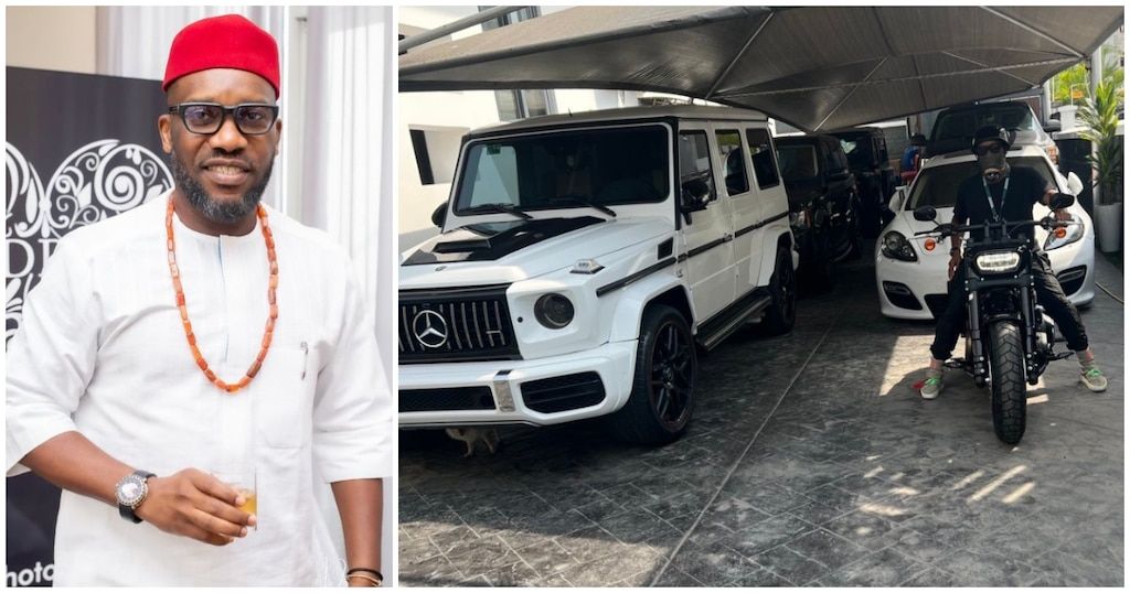 Jay Jay Okocha shows off exotic cars