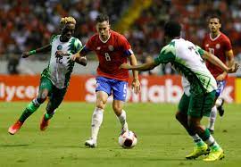 Afeez Nosiru (4) in action for Nigeria vs Costa Rica in November 2022