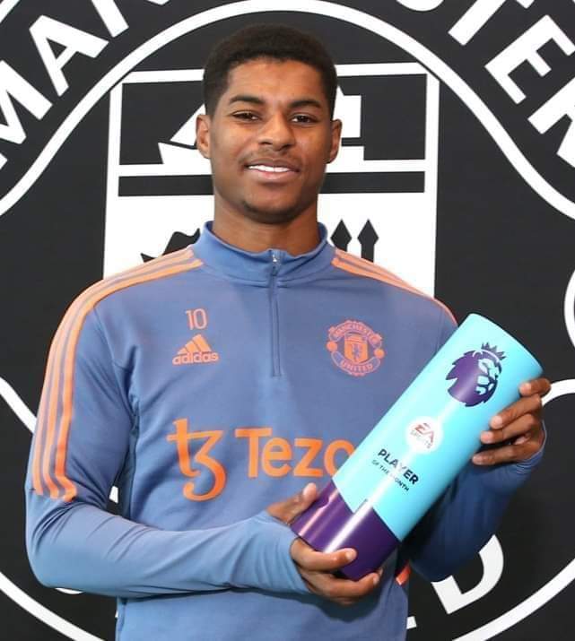 Rashford Named Premier League Player Of The Month