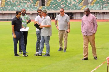 FIFA/CAF inspection of Nest of Champions, Uyo. Photo Credit: Jimoh Otisoro