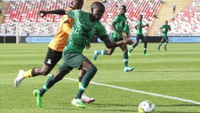 Golden Eaglets starlet Yahaya Lawali in action