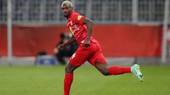 Samson Tijani in action for RB Salzburg