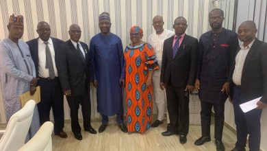 Alhaji Wammako (first right), Alhaji Inuwa (second from right), Dr. Sanusi (second left) and Mr. Eguavoen (left) at the occasion.