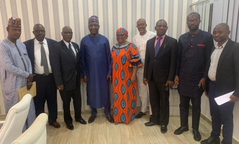 Alhaji Wammako (first right), Alhaji Inuwa (second from right), Dr. Sanusi (second left) and Mr. Eguavoen (left) at the occasion.