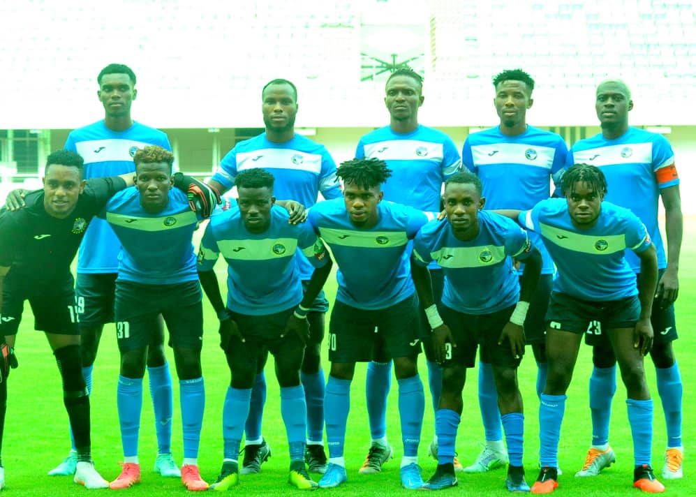 FEDERATION CUP: Enyimba FC starting XI vs Rivers United FC in Uyo. Photo Credit: Jimoh Otisoro