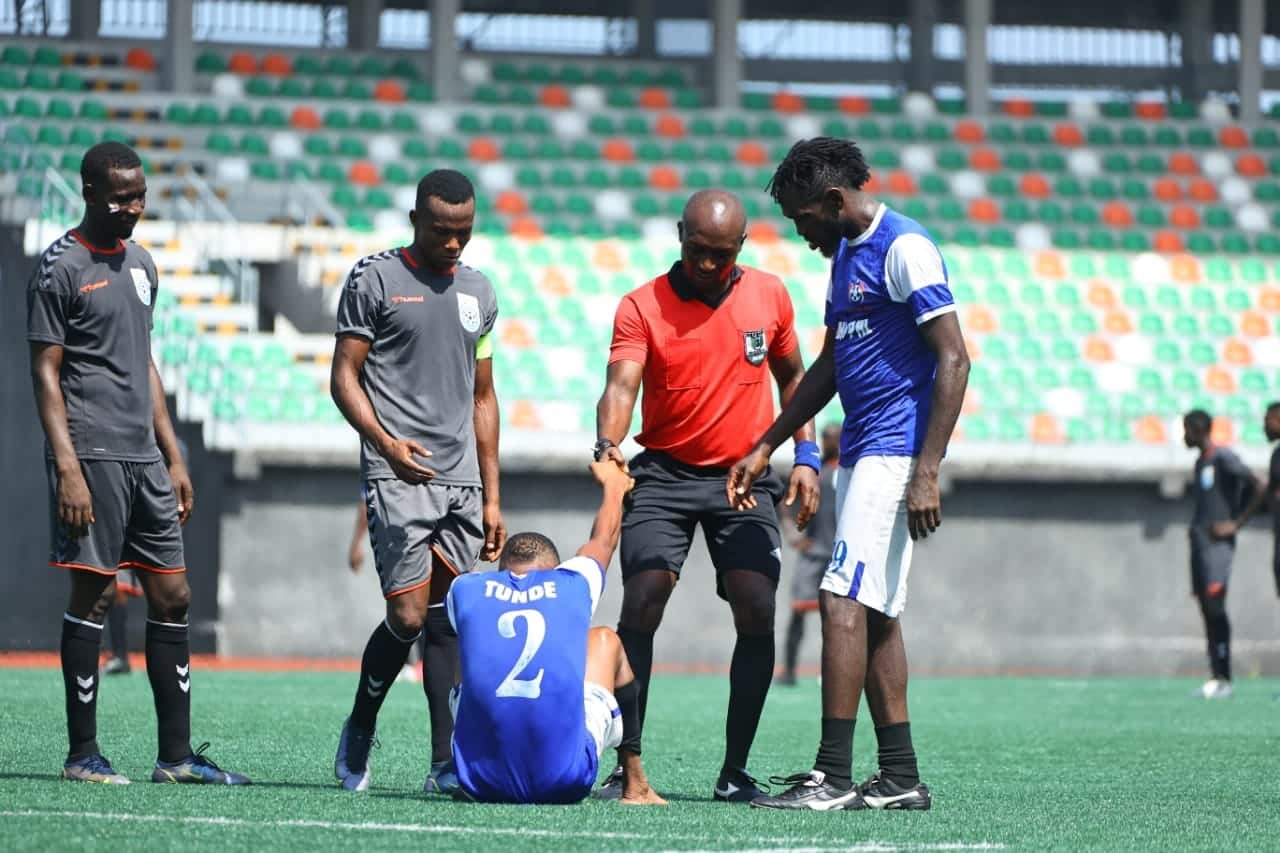 Nationwide League One action in 2023 NLO season in Eket.