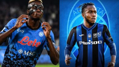 Osimhen and Lookman nominated for Serie A team of the season