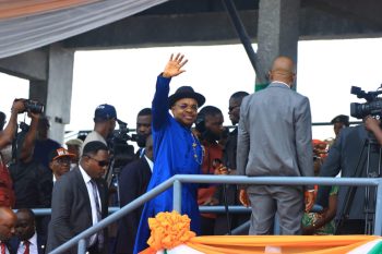 Arrival of the Akwa Ibom State Governor Mr Udom Emmanuel