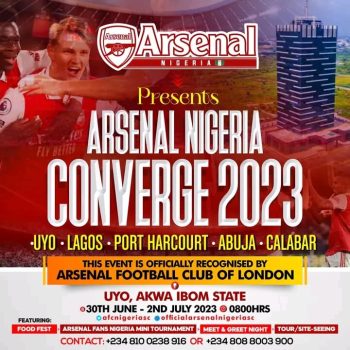 Arsenal FC fans converge