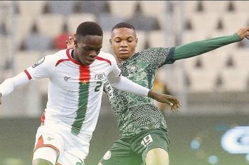 Light Eke in action for Nigeria at the 2023 Africa U-17 Cup of Nations tournament