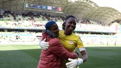 Rasheedat Ajibade and Super Falcons teammate Chiamaka Nnadozie