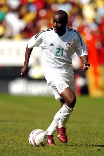 Ifeanyi Ekwueme in action for Nigeria's Super Eagles