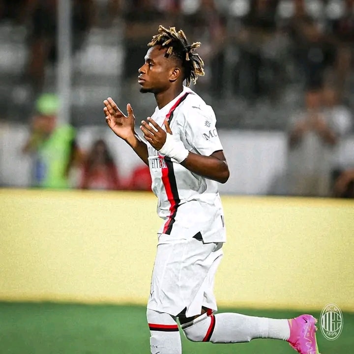 Samuel Chukwueze first AC Milan appearance