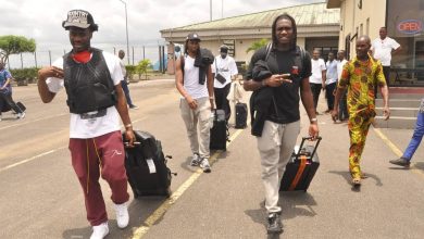 Super Eagles players arrive camp