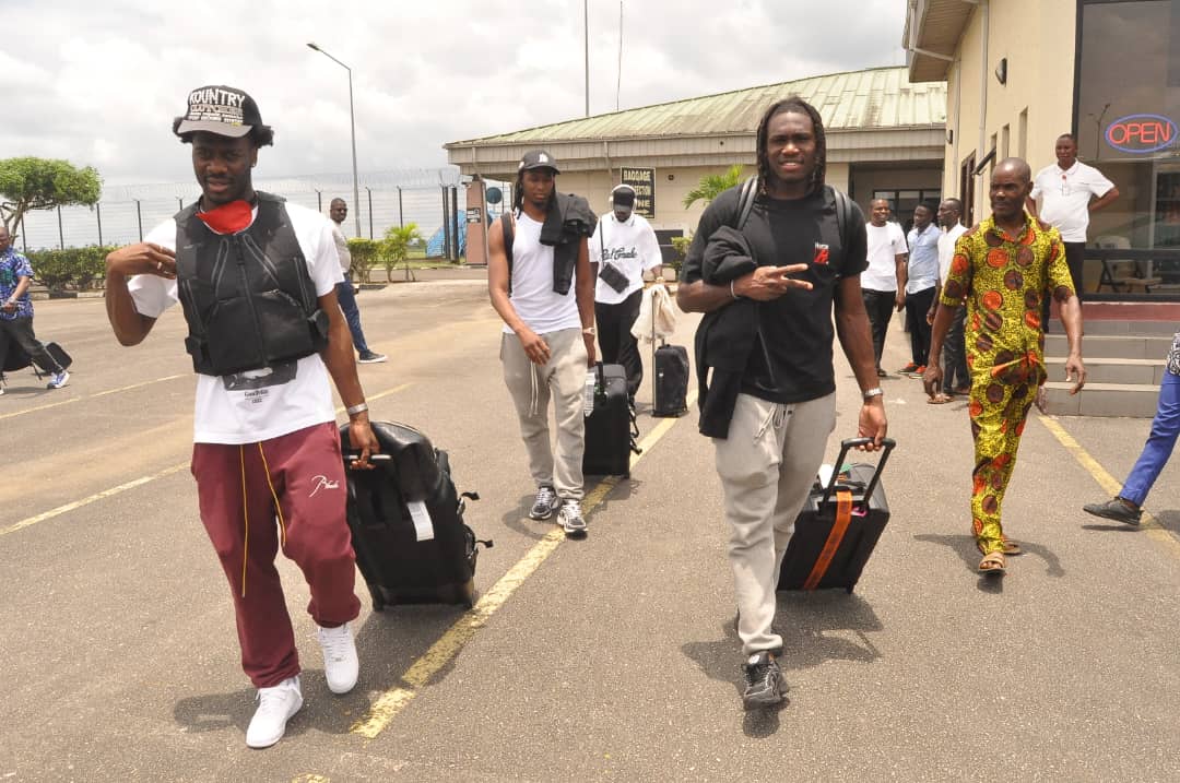 Super Eagles players arrive camp