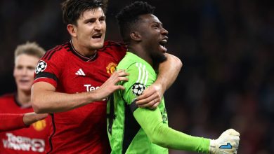 Harry Maguire and Andre Onana