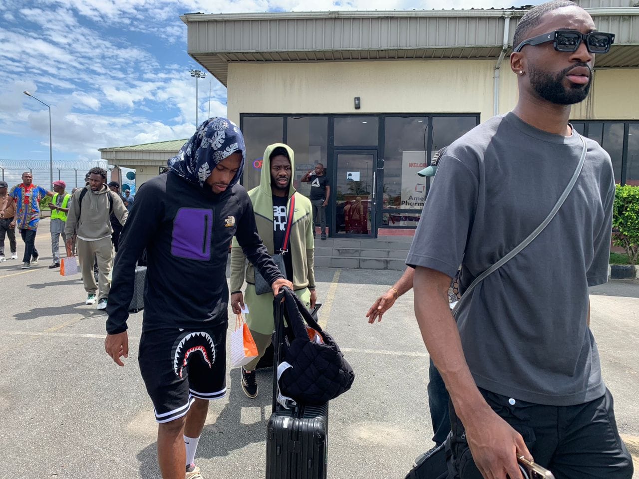 Super Eagles players arrive in camp