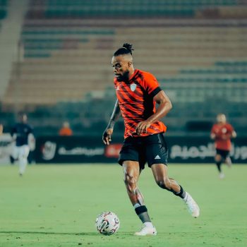 Godwin Chika in action for El Gaish in the Egyptian Premier League 