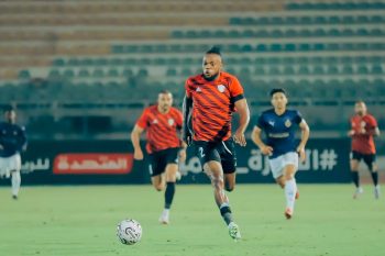 Godwin Chika in action for El Gaish in the Egyptian Premier League 