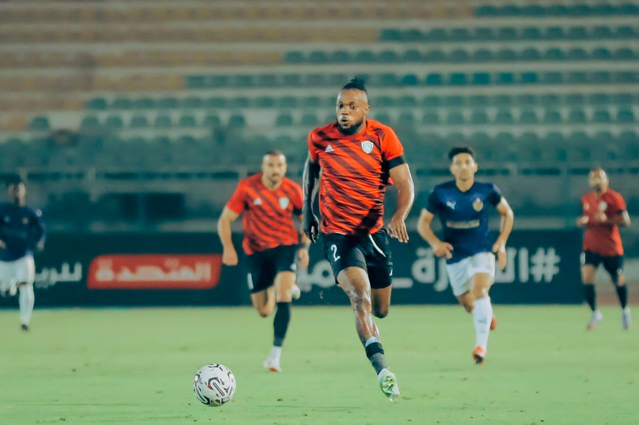 Godwin Chika in action for El Gaish in the Egyptian Premier League