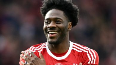 Ola Aina celebrates after scoring his first Nottingham Forest goal. Nigeria player