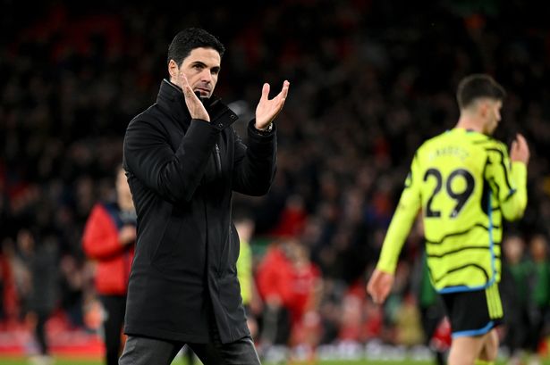 Arsenal's manager, Mikel Arteta , expressed satisfaction with his team's performance in a hard-fought 1-1 draw against Liverpool at Anfield,