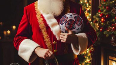 Manchester City's goal machine, Erling Haaland, celebrated Christmas by dressing up as Santa Claus and showcasing his Champions League trophy.