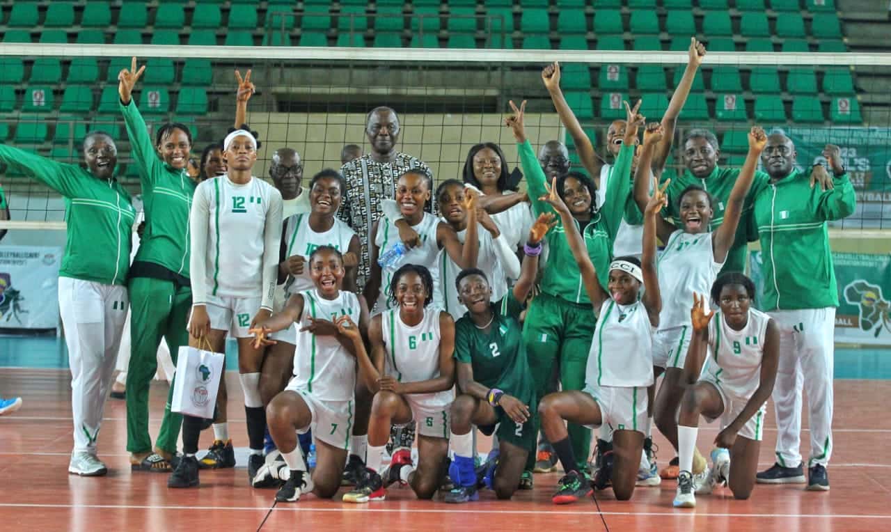 Nigeria has qualified for the final of the 2023 Girl's U-17 African Nations Volleyball Championship after overpowering Cameroon In Abuja.