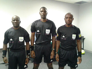 2014 World Cup, CAF prospective trio (photo) along with referee Neant Alioum and AR Evarist Menkouande, both from Cameroon.