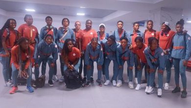 The Super Falcons of Nigeria delegation have arrived in Cape Verde ahead of their Women's Africa Cup of Nations qualifier return-leg fixture.