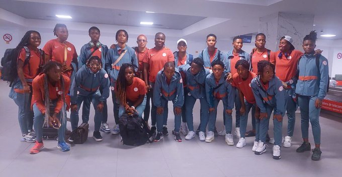 The Super Falcons of Nigeria delegation have arrived in Cape Verde ahead of their Women's Africa Cup of Nations qualifier return-leg fixture.