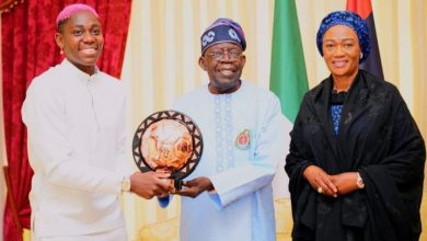 President Bola Tinubu and the First Lady, Senator Oluremi Tinubu, hosted a reception in Lagos on Thursday for Asisat Oshoala, the Super Falcons striker