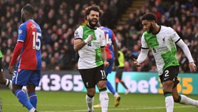 Liverpool FC have leapfrogged Arsenal to claim top-spot in the English Premier League with a 1-2 win over Crystal Palace at Selhurst Park on Saturday