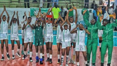 Nigeria defeated Cameroon 3-1 (19-25, 25-20, 25-13, 25-22) in their second match of the 2023 U-17 Girl's African Nations Volleyball Championship.