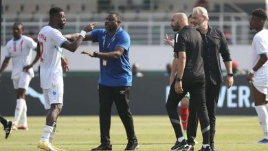 Chancel Mbemba and Morocco Coach Walid Regragui