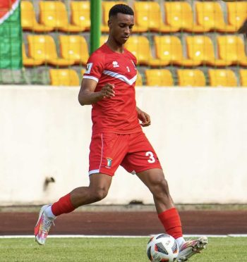 Marvin Anieboh In action for Equatorial Guinea