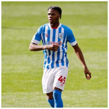 Charles Ondo in action for Huddersfield Town